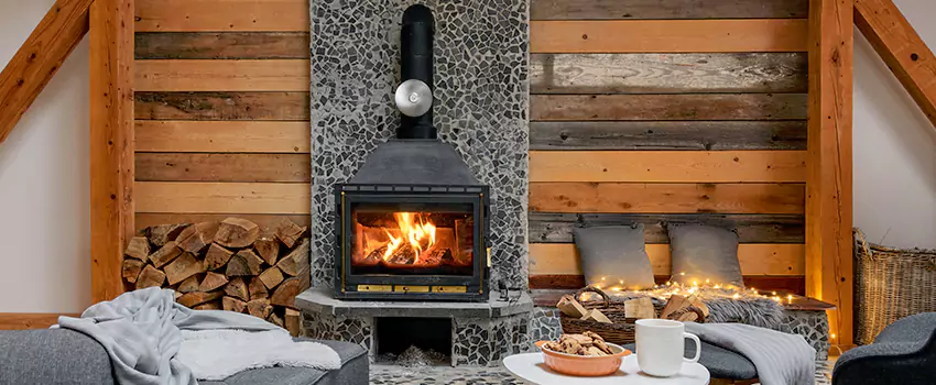 Thelin Hearth Products Direct Vent Gas Stove Fireplace Inspection in Iona, Florida